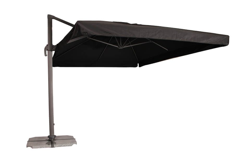 Cantilever Umbrella 2.5m SQUARE Charcoal POLYESTER 