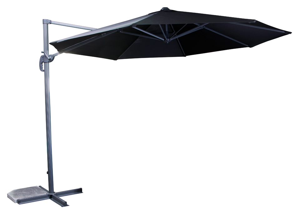 Cantlilever Umbrella 3m Charcoal POLYESTER 