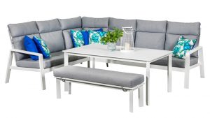 Marseille Modular HIGHBACK DINING ALI White 